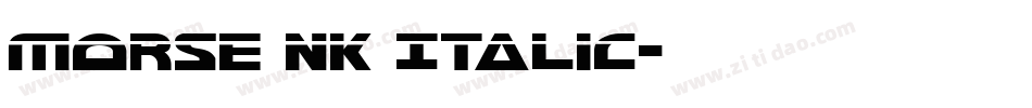 Morse NK Italic字体转换